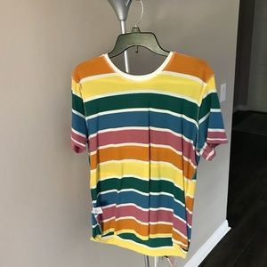 70’s striped crew neck tee